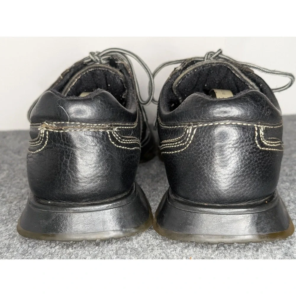 Vtg Bed Stu The Next Step Black Leather Mens Shoes EU 46 Grunge Emo Quality Lace
